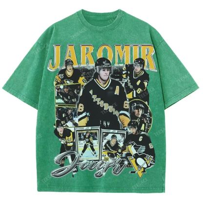Unisex Fit Washed T-Shirt JAROMIR JAGR TEE