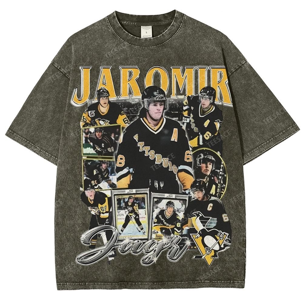 Unisex Fit Washed T-Shirt JAROMIR JAGR TEE