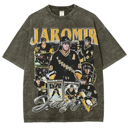 Unisex Fit Washed T-Shirt JAROMIR JAGR TEE
