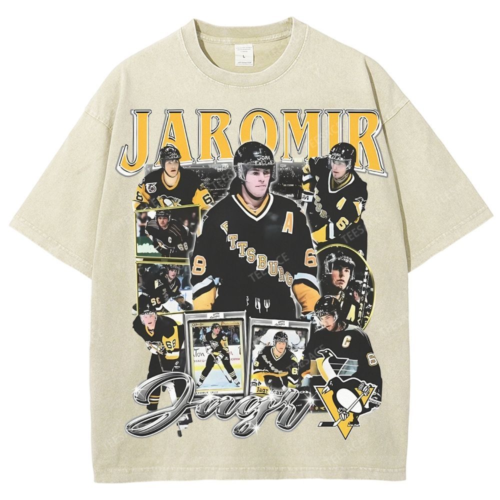 Unisex Fit Washed T-Shirt JAROMIR JAGR TEE