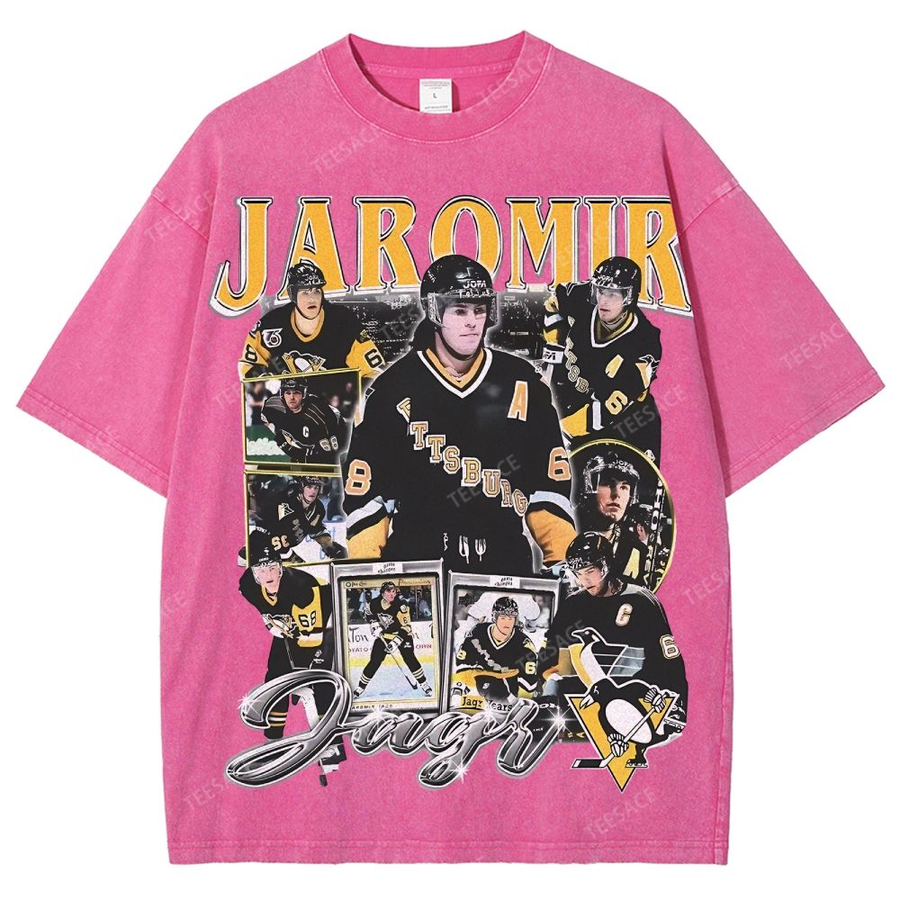 Unisex Fit Washed T-Shirt JAROMIR JAGR TEE