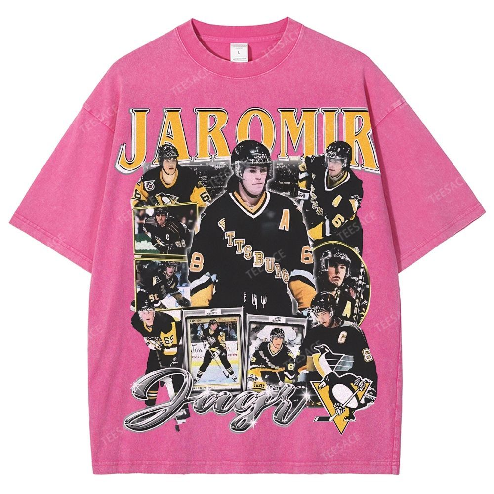 Unisex Fit Washed T-Shirt JAROMIR JAGR TEE