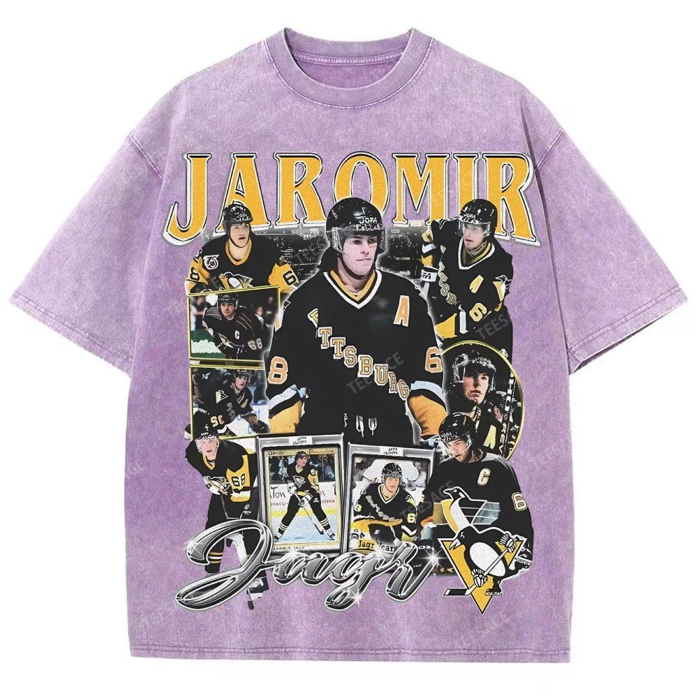 Unisex Fit Washed T-Shirt JAROMIR JAGR TEE