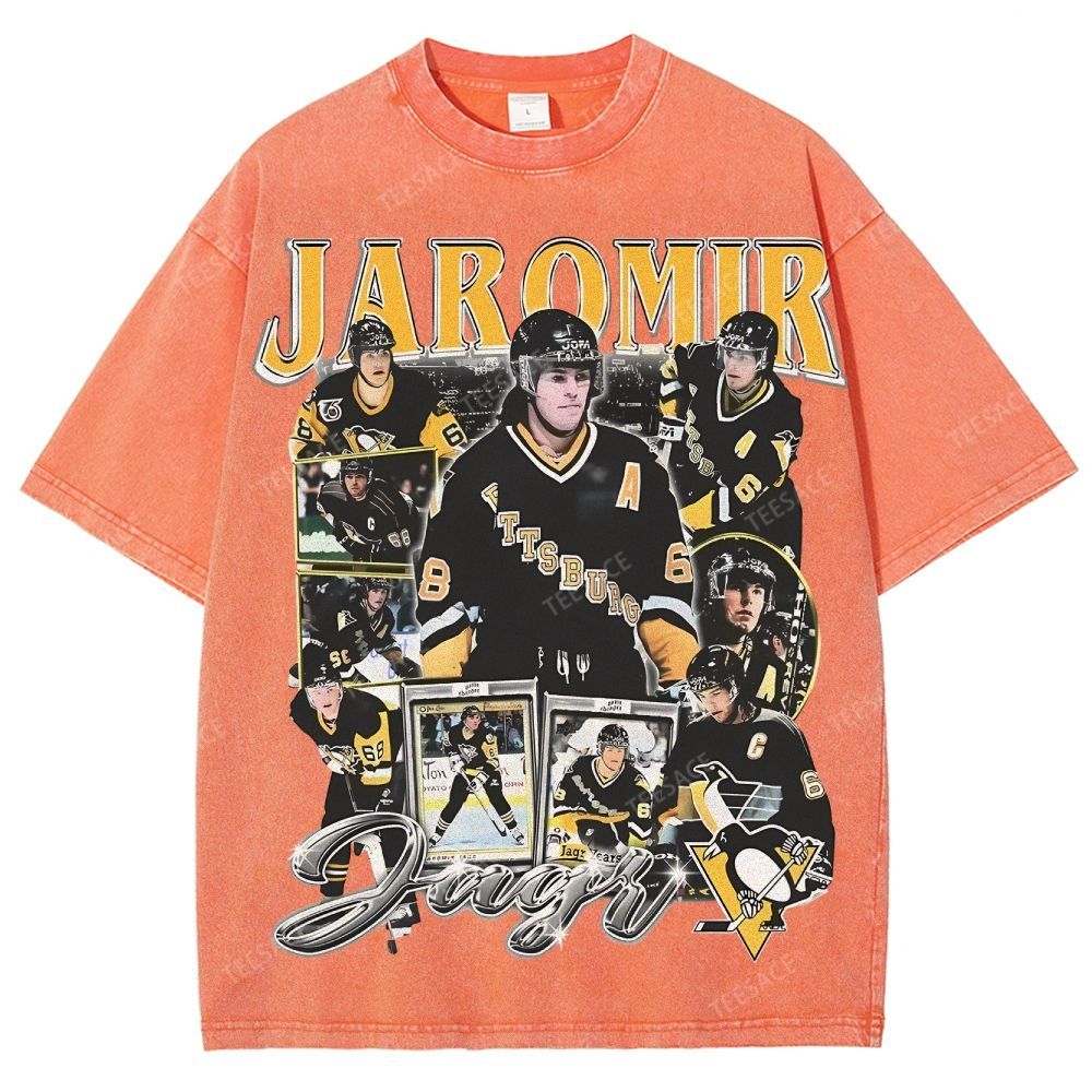 Unisex Fit Washed T-Shirt JAROMIR JAGR TEE