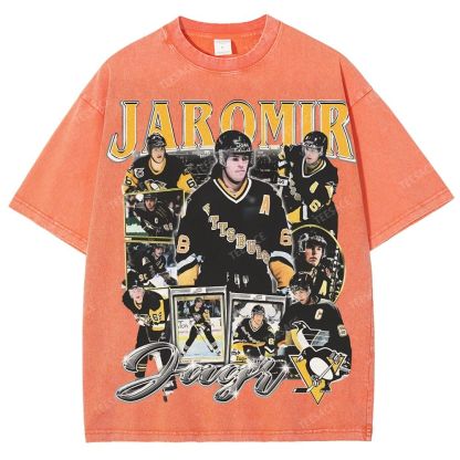 Unisex Fit Washed T-Shirt JAROMIR JAGR TEE