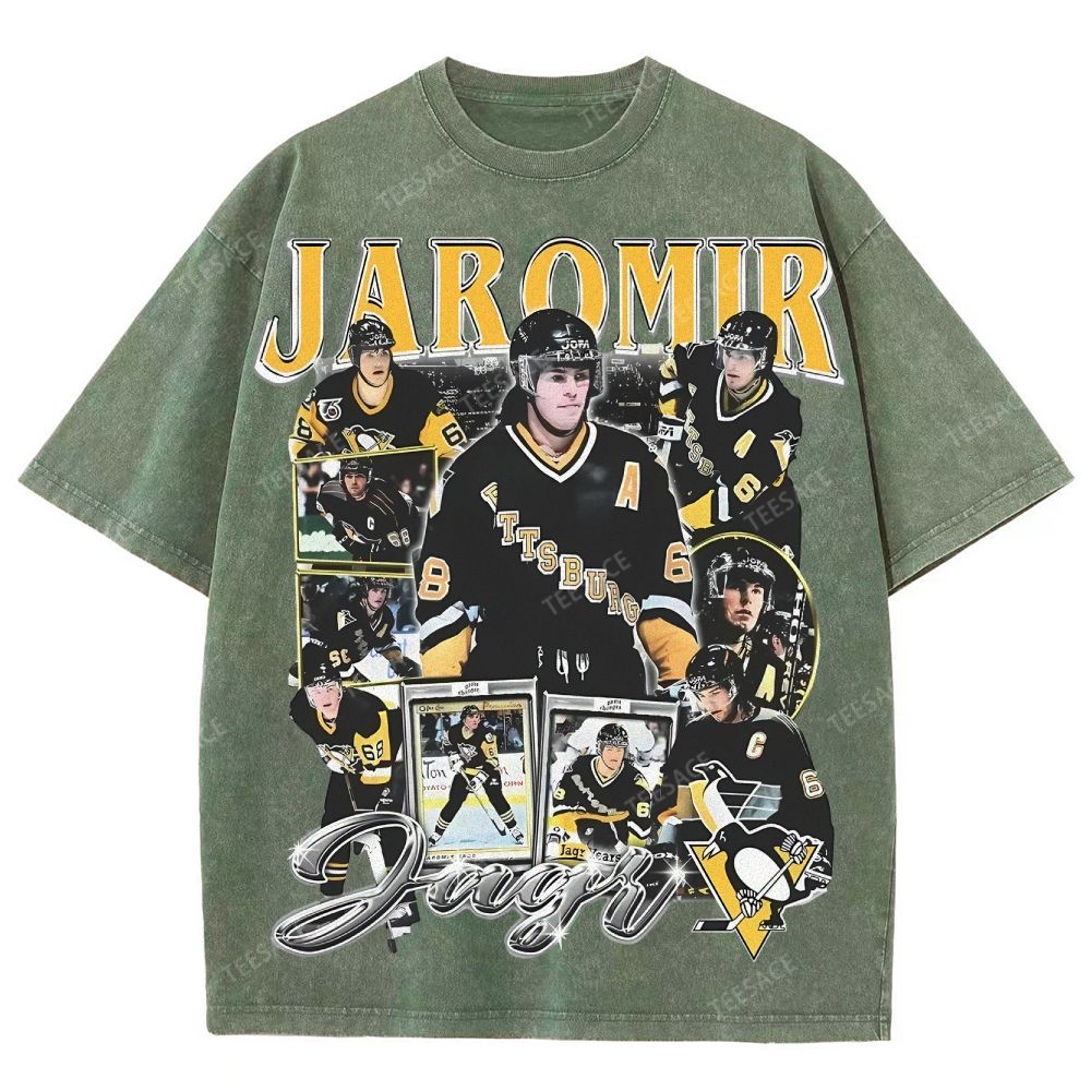 Unisex Fit Washed T-Shirt JAROMIR JAGR TEE