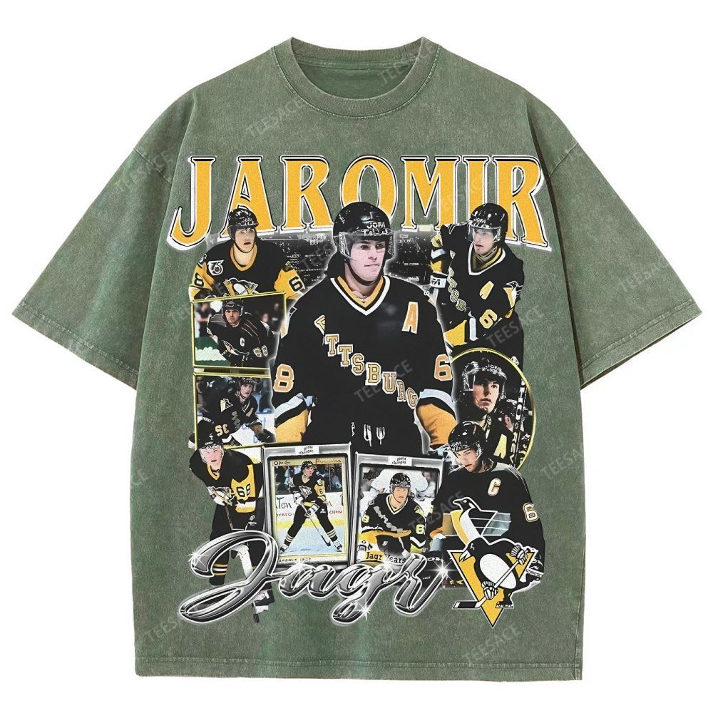 Unisex Fit Washed T-Shirt JAROMIR JAGR TEE
