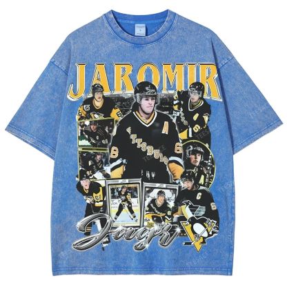 Unisex Fit Washed T-Shirt JAROMIR JAGR TEE
