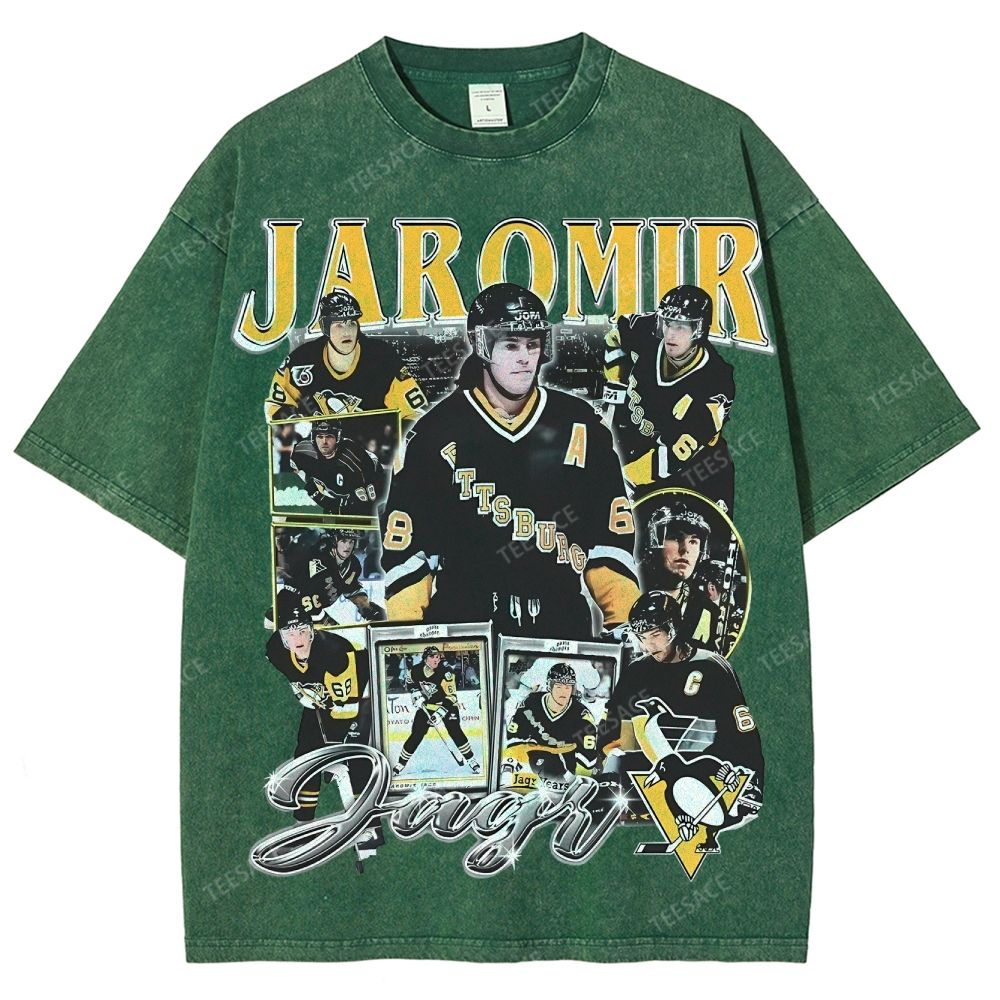 Unisex Fit Washed T-Shirt JAROMIR JAGR TEE