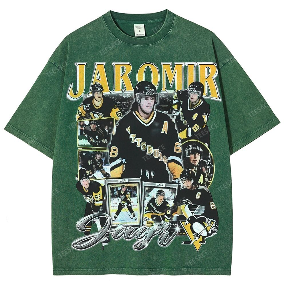 Unisex Fit Washed T-Shirt JAROMIR JAGR TEE