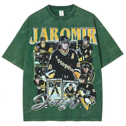 Unisex Fit Washed T-Shirt JAROMIR JAGR TEE