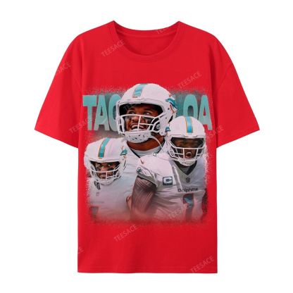 Vintage Style Unisex-Adult Cotton T-Shirt Graphic Miami Dolphins TEE