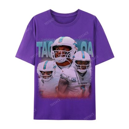 Vintage Style Unisex-Adult Cotton T-Shirt Graphic Miami Dolphins TEE