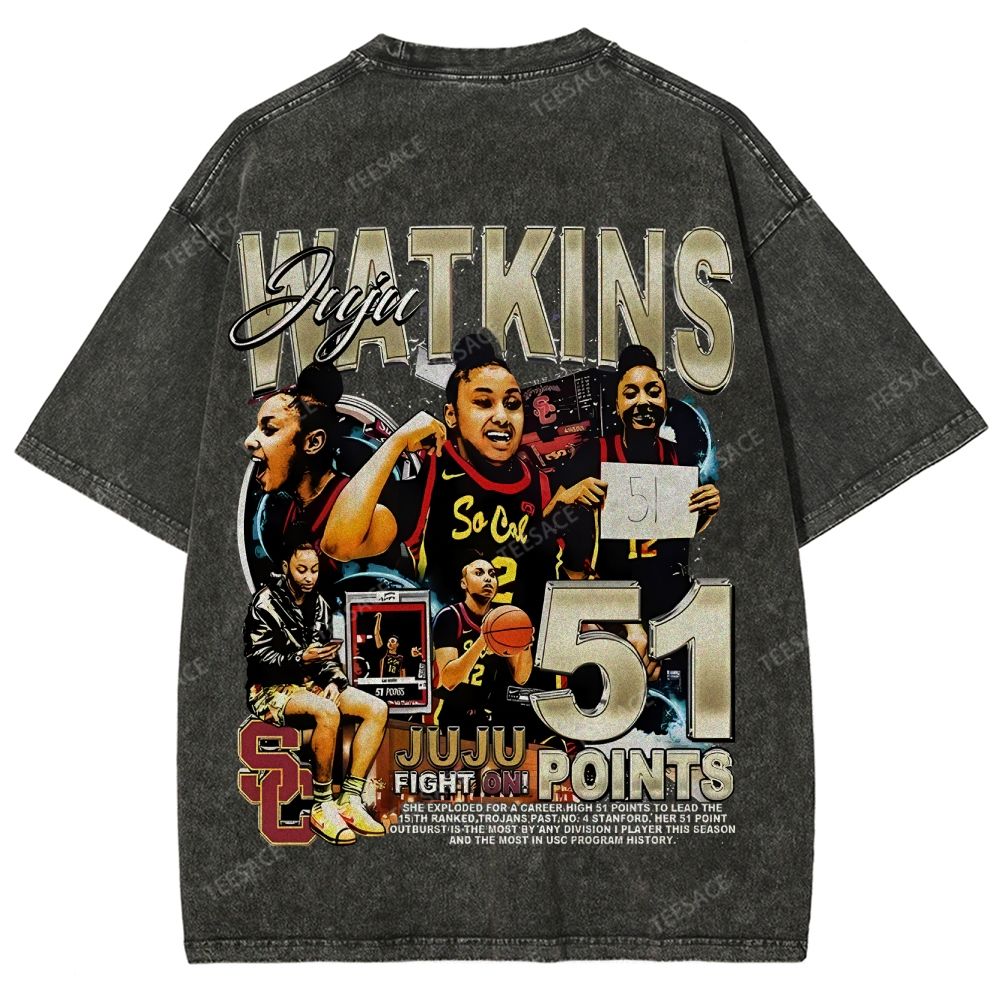 Unisex Fit Washed T-Shirt JUJU WATKINS Tee