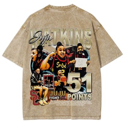 Unisex Fit Washed T-Shirt JUJU WATKINS Tee