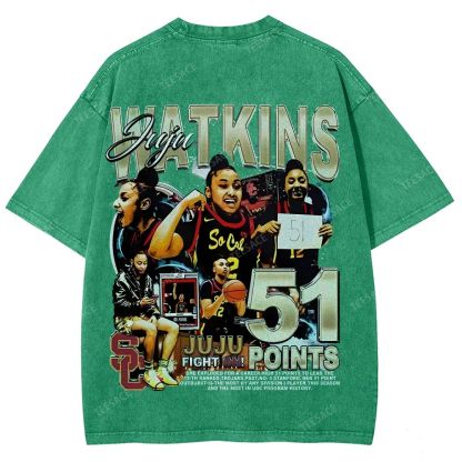Unisex Fit Washed T-Shirt JUJU WATKINS Tee