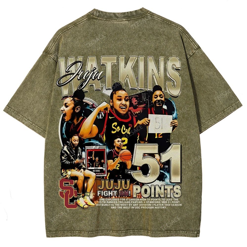 Unisex Fit Washed T-Shirt JUJU WATKINS Tee