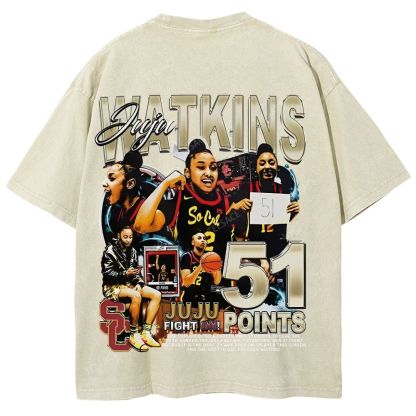 Unisex Fit Washed T-Shirt JUJU WATKINS Tee