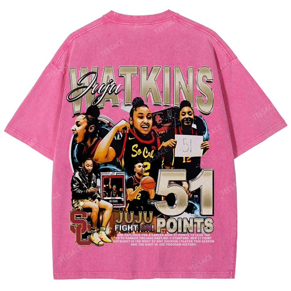 Unisex Fit Washed T-Shirt JUJU WATKINS Tee