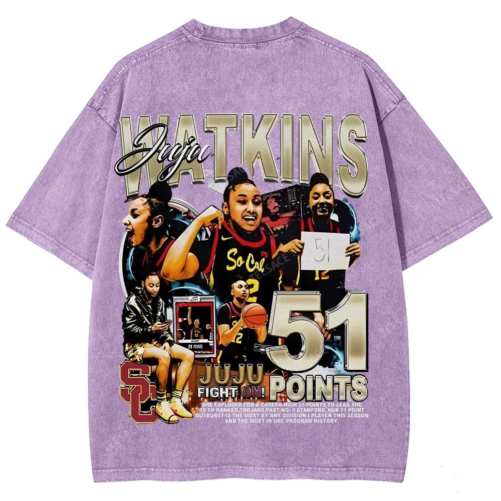 Unisex Fit Washed T-Shirt JUJU WATKINS Tee