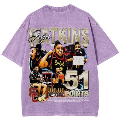 Unisex Fit Washed T-Shirt JUJU WATKINS Tee