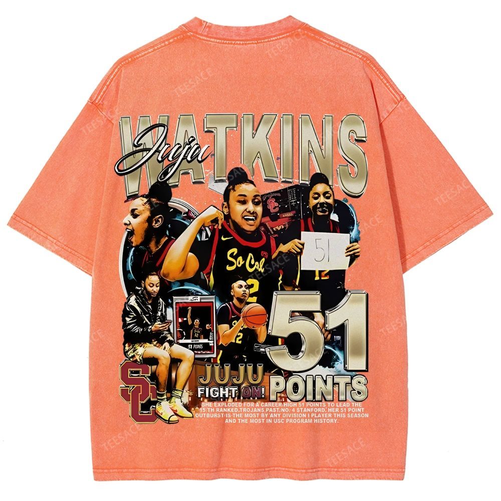 Unisex Fit Washed T-Shirt JUJU WATKINS Tee