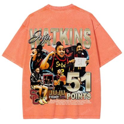 Unisex Fit Washed T-Shirt JUJU WATKINS Tee