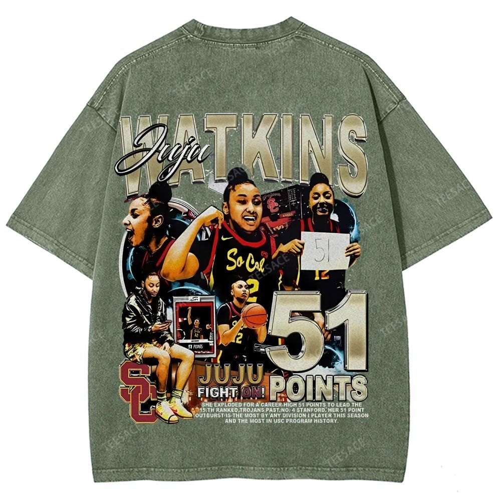 Unisex Fit Washed T-Shirt JUJU WATKINS Tee