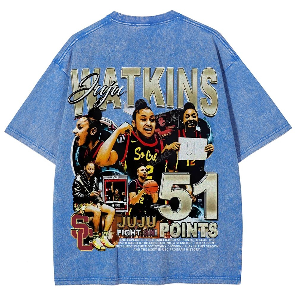 Unisex Fit Washed T-Shirt JUJU WATKINS Tee