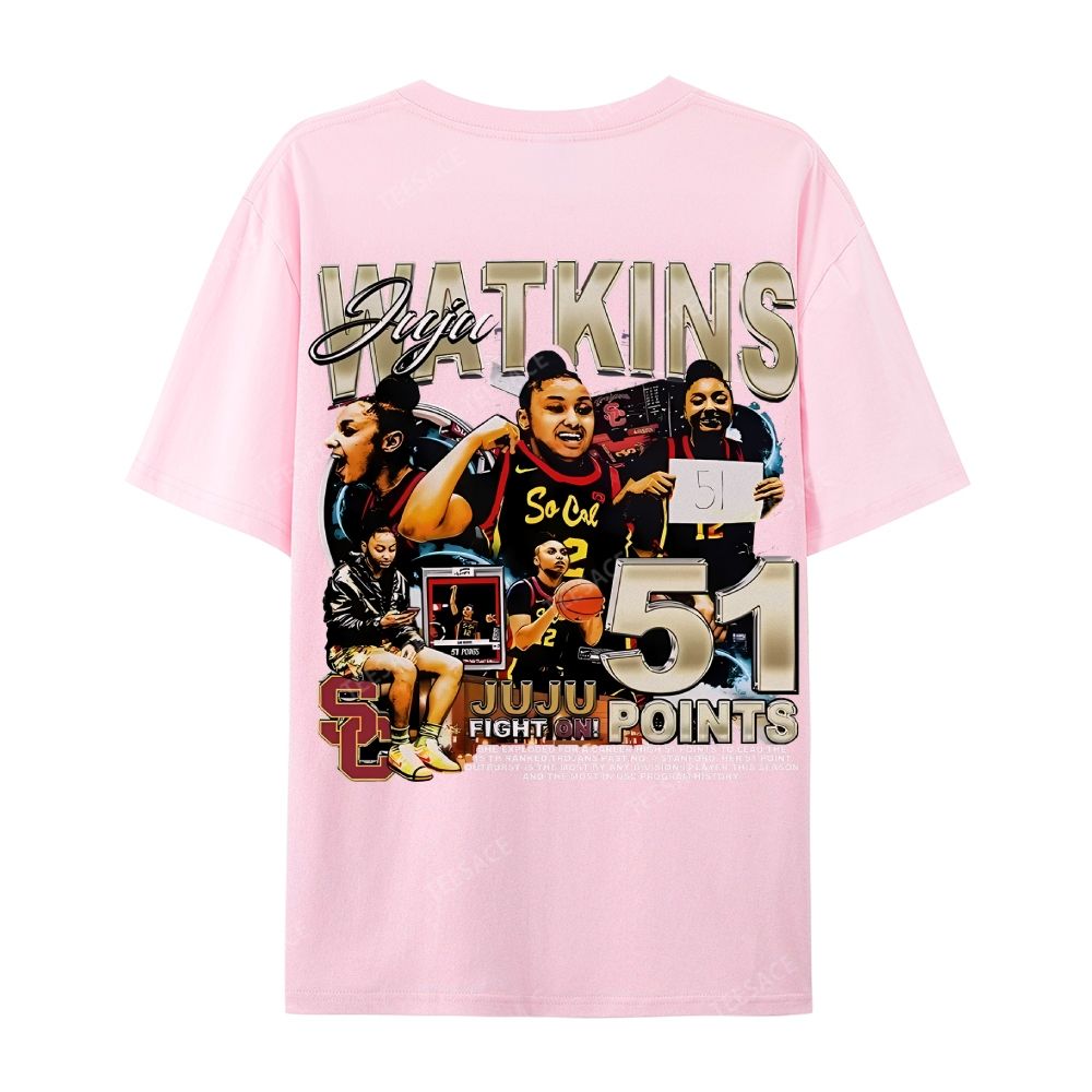 Casual Short Sleeve T-Shirt  JUJU WATKINS Tee
