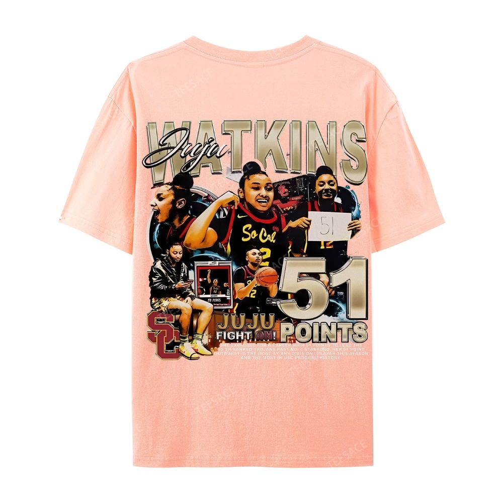 Casual Short Sleeve T-Shirt  JUJU WATKINS Tee