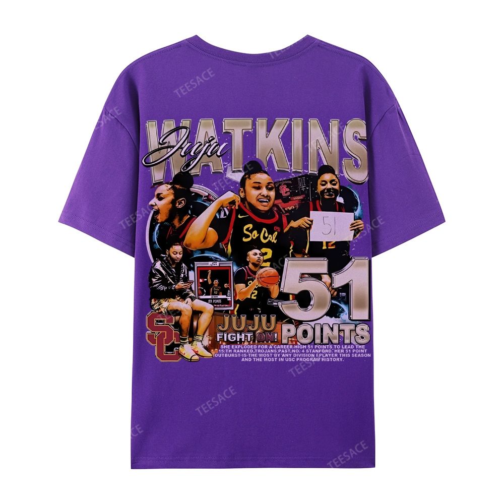 Casual Short Sleeve T-Shirt  JUJU WATKINS Tee