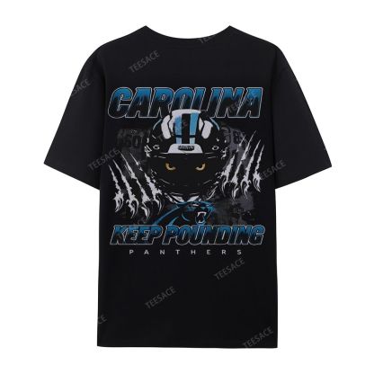 Vintage Style Casual Short Sleeve T-Shirt PANTHERS