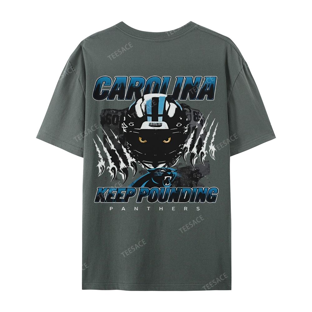 Vintage Style Casual Short Sleeve T-Shirt PANTHERS