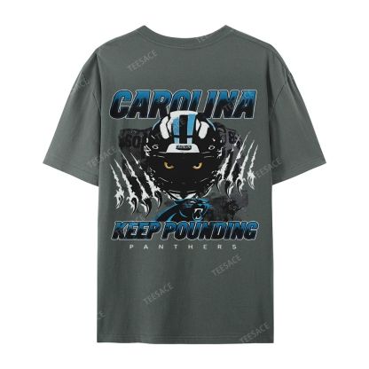 Vintage Style Casual Short Sleeve T-Shirt PANTHERS