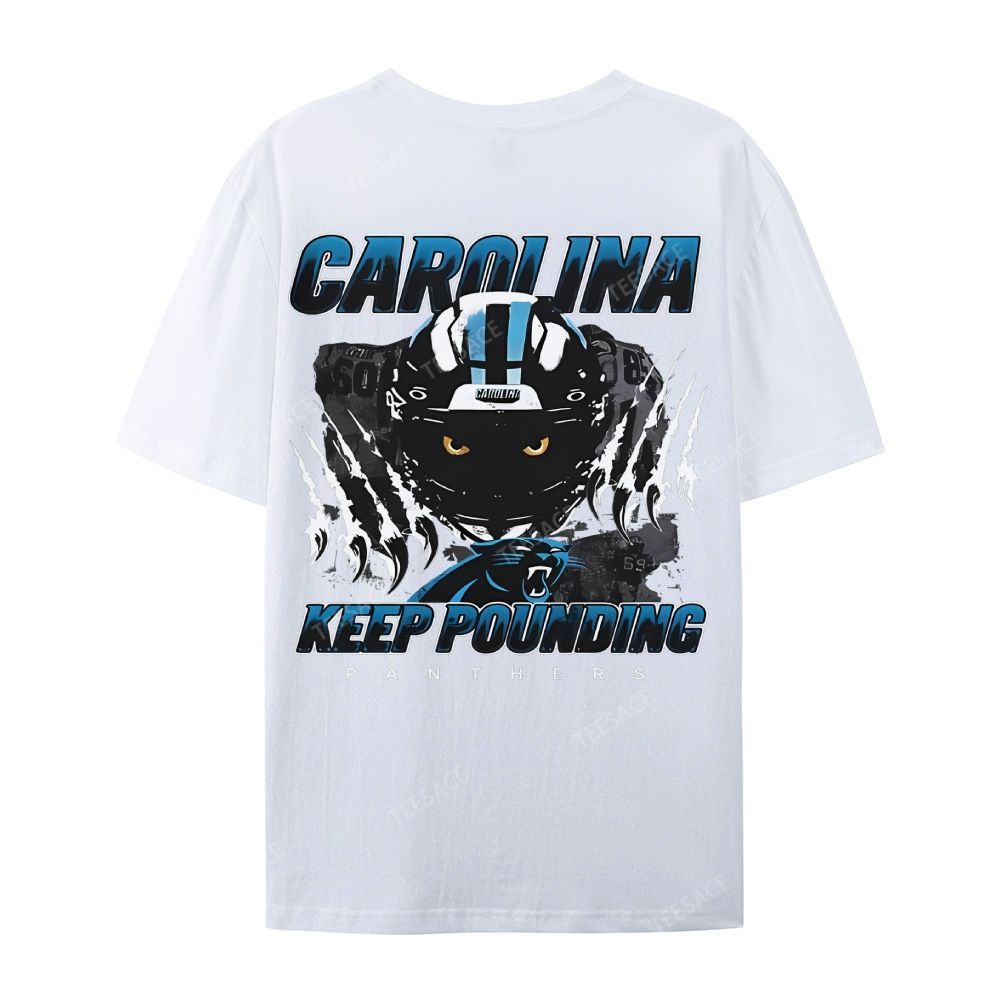 Vintage Style Casual Short Sleeve T-Shirt PANTHERS