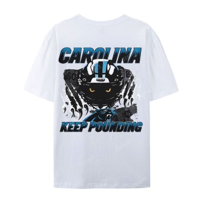 Vintage Style Casual Short Sleeve T-Shirt PANTHERS