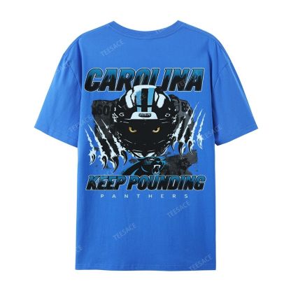 Vintage Style Casual Short Sleeve T-Shirt PANTHERS
