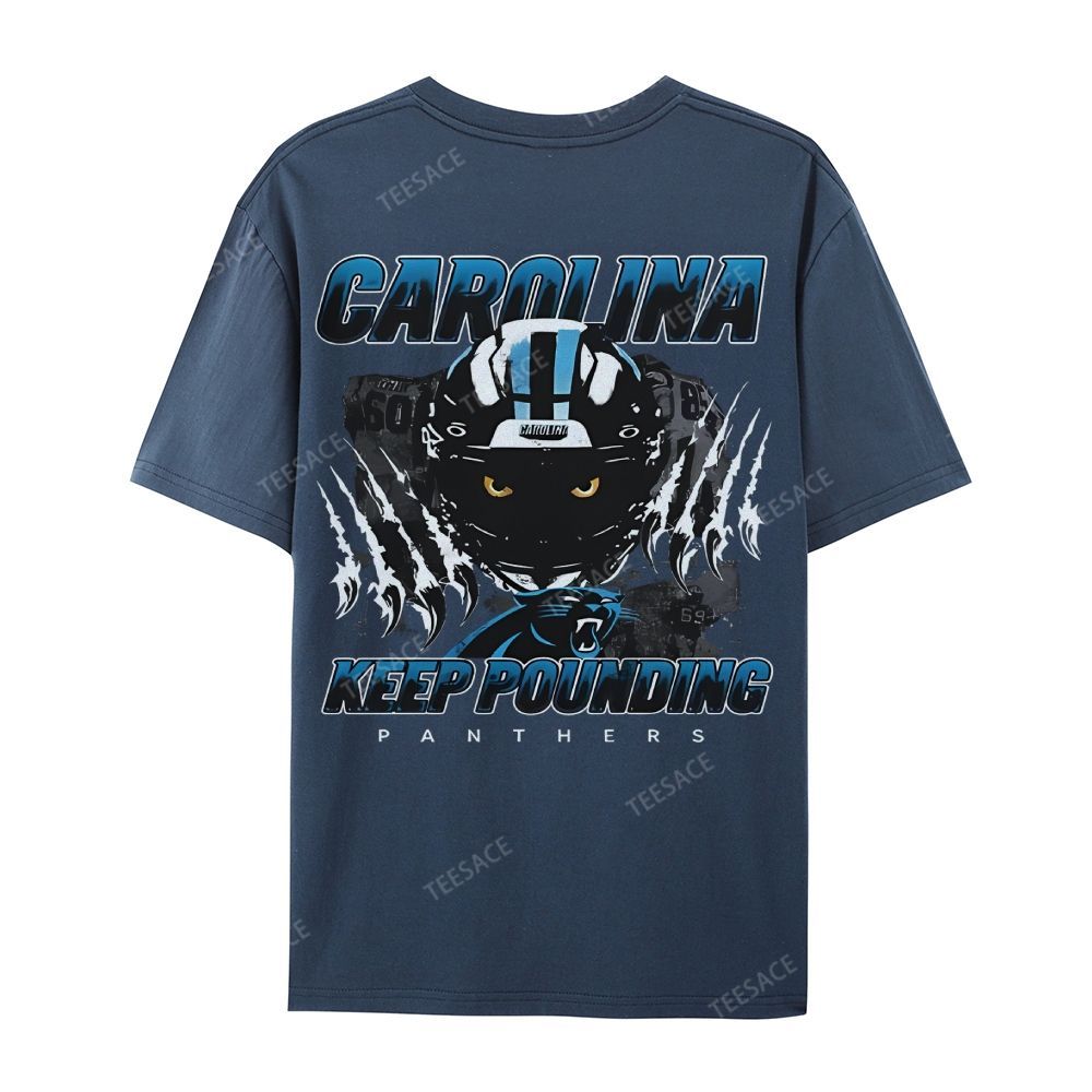 Vintage Style Casual Short Sleeve T-Shirt PANTHERS