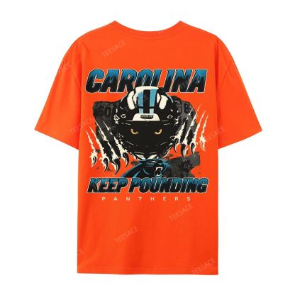 Vintage Style Casual Short Sleeve T-Shirt PANTHERS