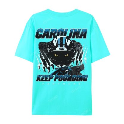 Vintage Style Casual Short Sleeve T-Shirt PANTHERS