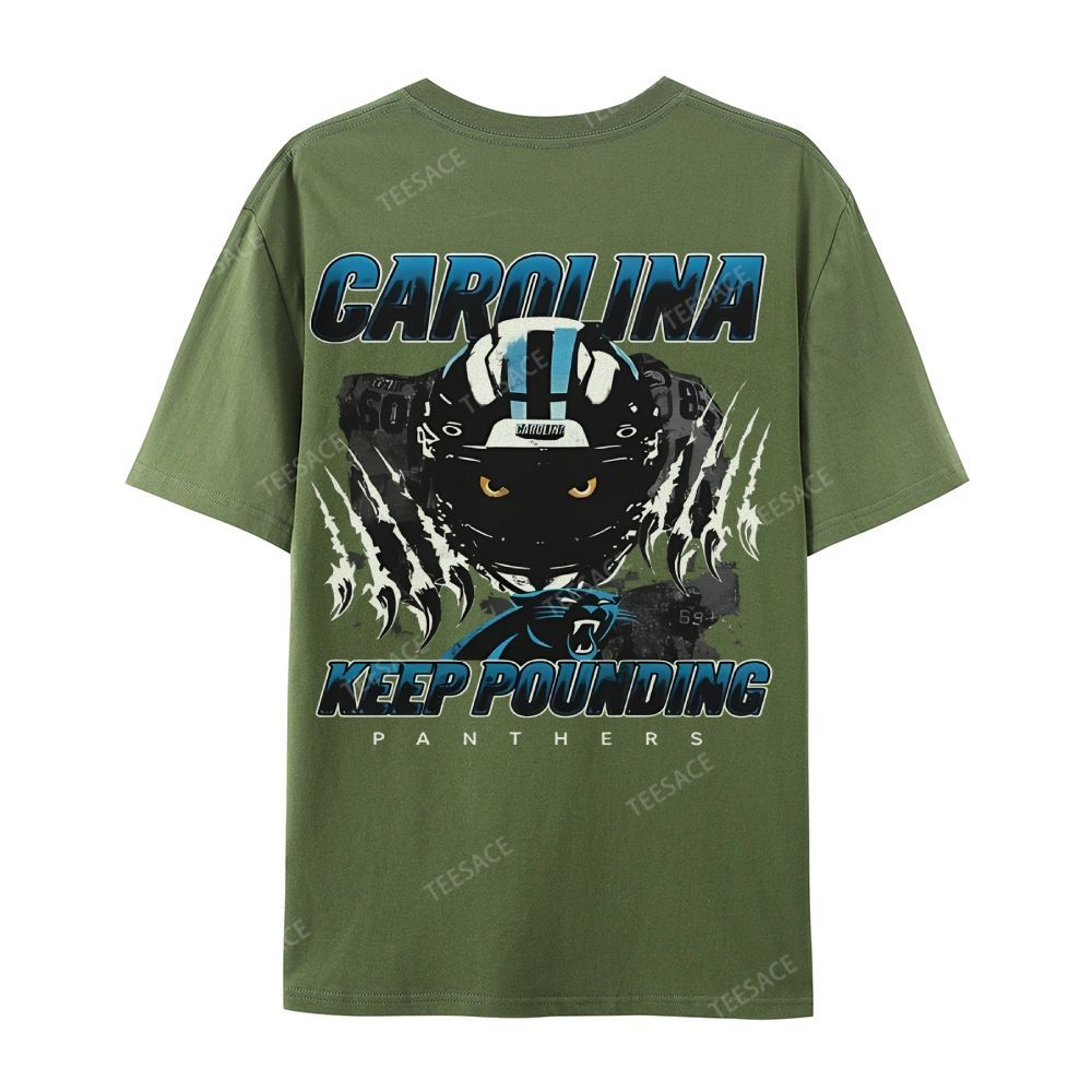 Vintage Style Casual Short Sleeve T-Shirt PANTHERS
