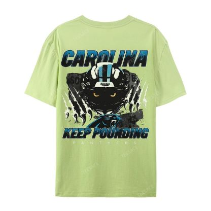 Vintage Style Casual Short Sleeve T-Shirt PANTHERS
