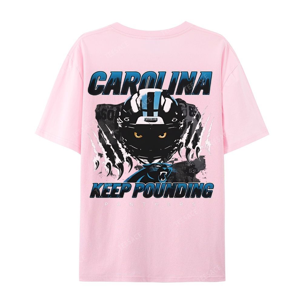Vintage Style Casual Short Sleeve T-Shirt PANTHERS