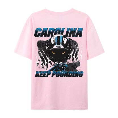 Vintage Style Casual Short Sleeve T-Shirt PANTHERS