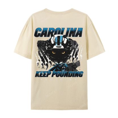 Vintage Style Casual Short Sleeve T-Shirt PANTHERS