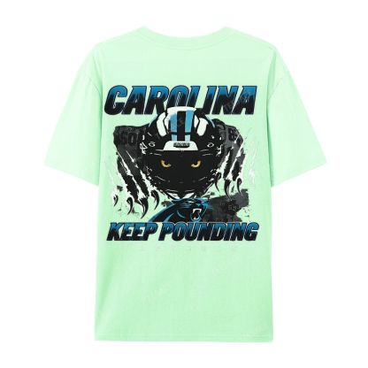 Vintage Style Casual Short Sleeve T-Shirt PANTHERS