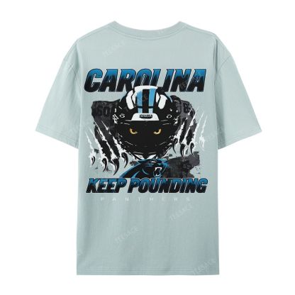 Vintage Style Casual Short Sleeve T-Shirt PANTHERS