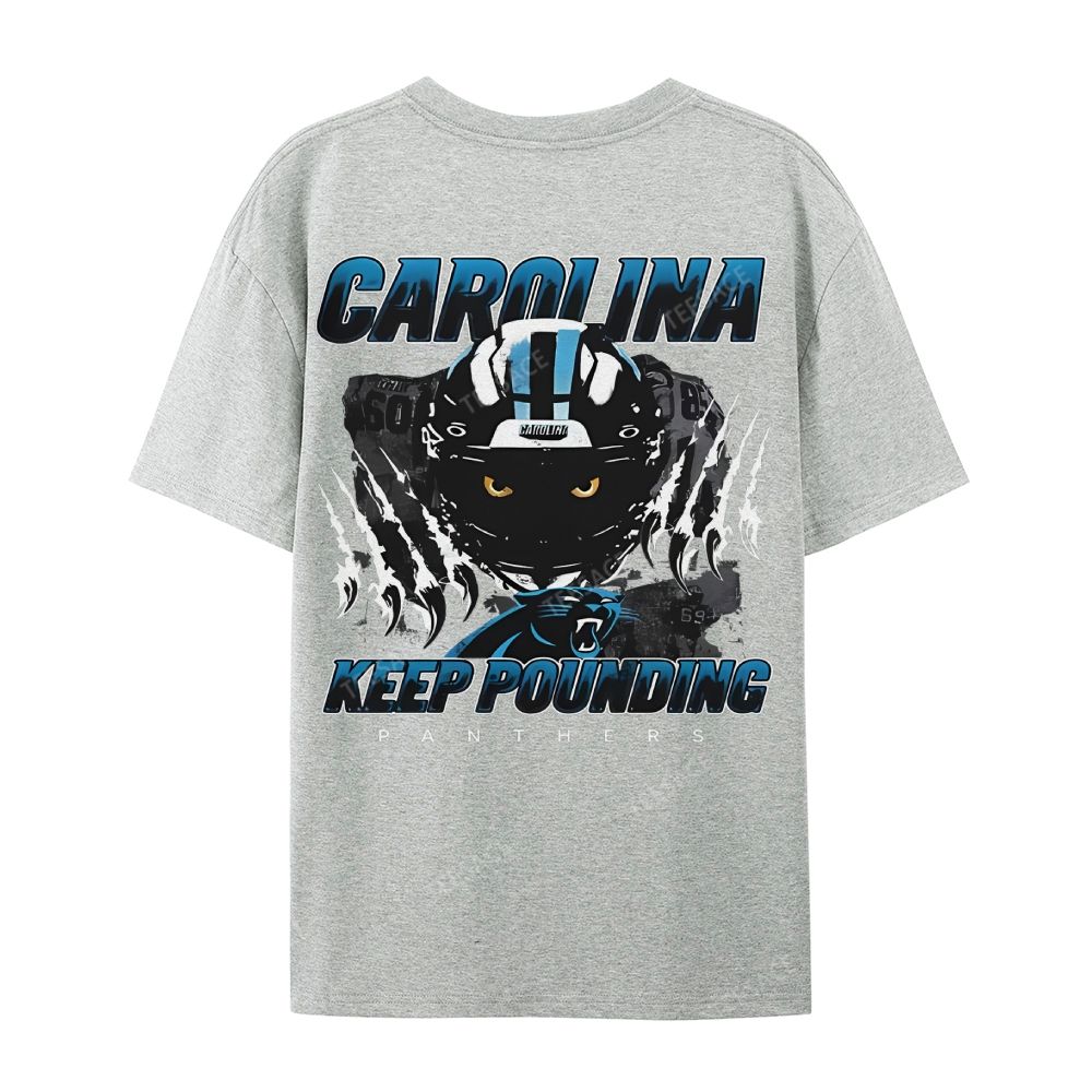 Vintage Style Casual Short Sleeve T-Shirt PANTHERS