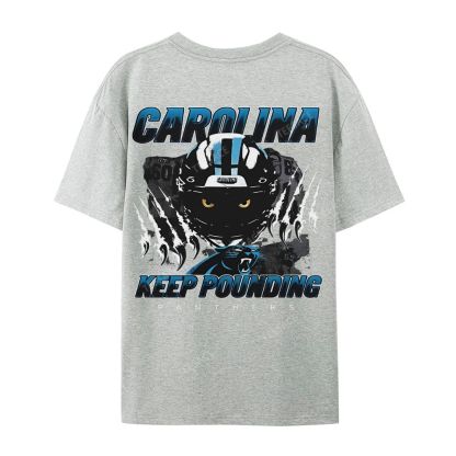 Vintage Style Casual Short Sleeve T-Shirt PANTHERS
